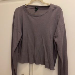 Wild Fable lavender cropped thermal top!
